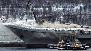 Опять горел: находящийся на ремонте авианосец «Адмирал Кузнецов»