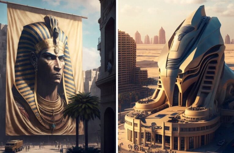 Блогер показал, как мог выглядеть Древний Египет, если бы существовал в наши дни. Спойлер: Очень футуристично!